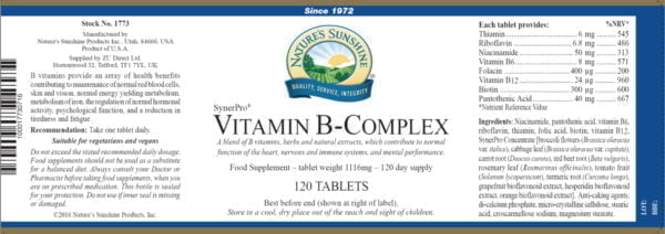 Витамин Б-Комплекс НСП Vitamin B-Complex NSP (Англия) [1773]
